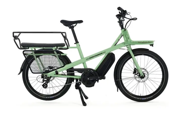 Jean II électrique vert avec le kit 2 enfants, photo officielle Jean Fourche