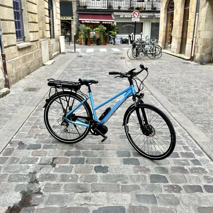 VTC électrifié par Mood, photographié dans Bordeaux