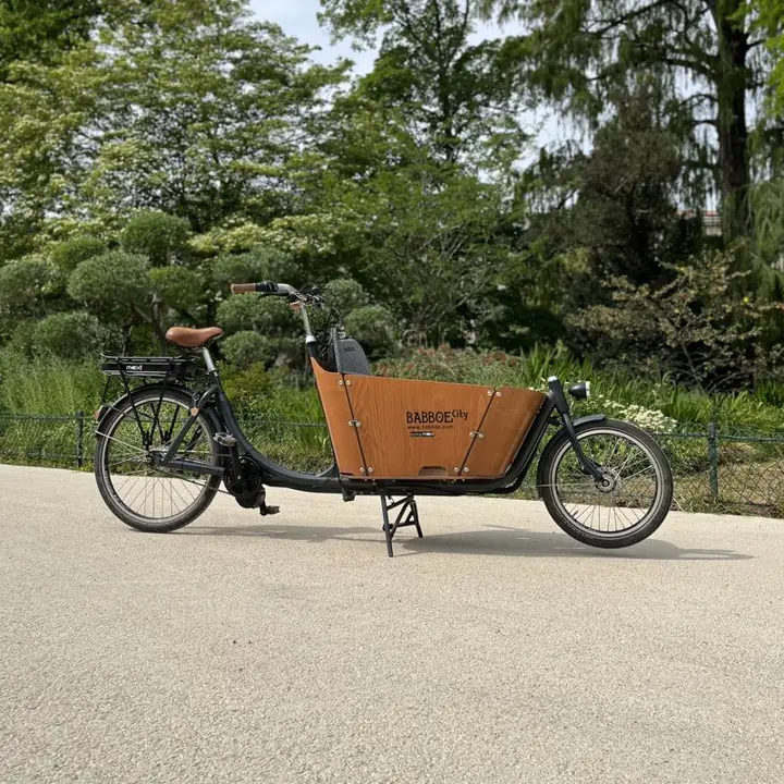 Biporteur électrifié par Mood, photographié dans Bordeaux
