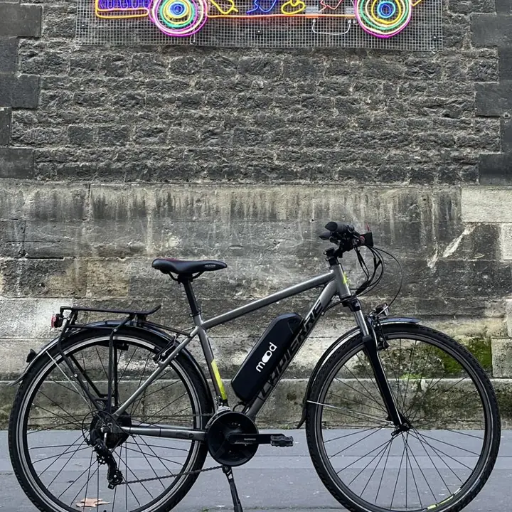 VTC électrifié par Mood, photographié dans Bordeaux